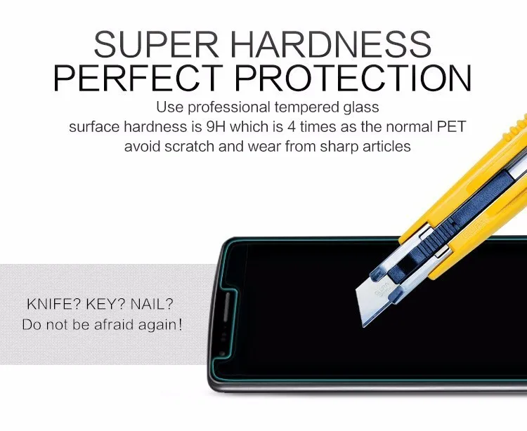 Защитное стекло для смартфона BQ-5535L Strike Power Plus закаленное с защитой от царапин BQ-5300