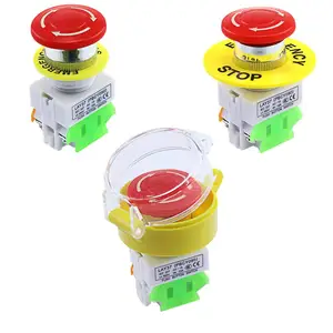 Красный гриб 1NO 1NC DPST Кнопка аварийной остановки переключатель AC 660V 10A
