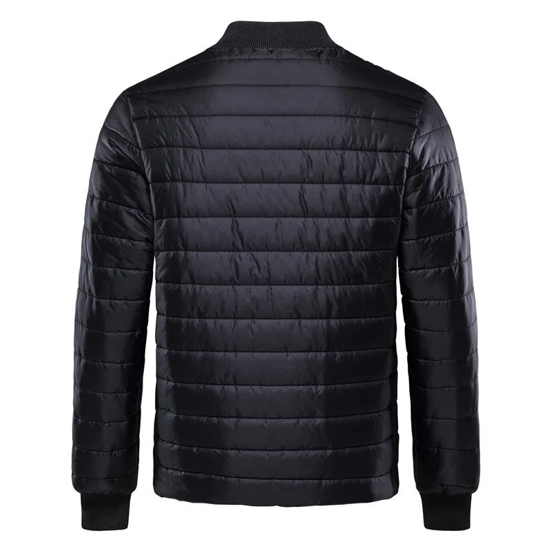 2021 new Autumn and winter fashion new men's baseball collar cotton-padded jacket business casual warm zipper jacket men's