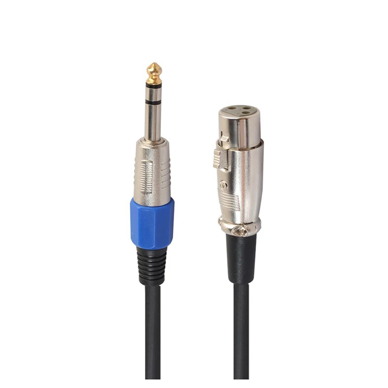 6 35 мм 1/4 дюйма TRS к зарядный кабель с разъемом папа женский 3 Pin гнездовой разъем
