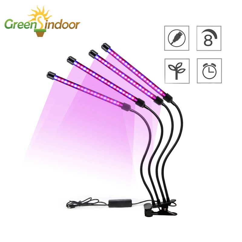 Приглушасветильник фитолампа полного спектра 9 Вт 27 36 с таймером - купить по
