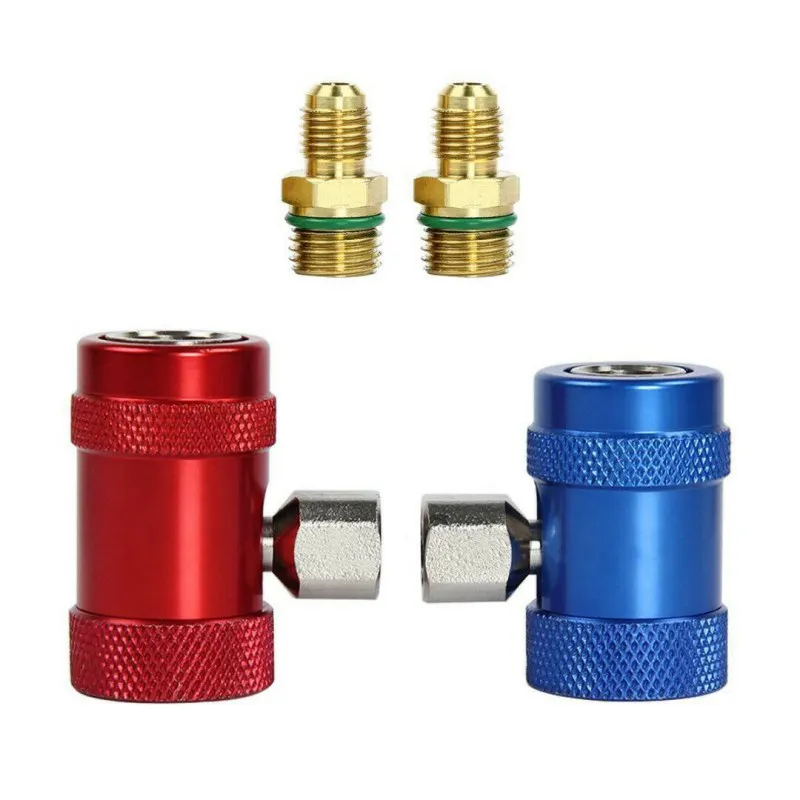 

Новый Прочный быстроразъемный адаптер R1234yf 2 шт. для систем кондиционирования воздуха и охлаждения