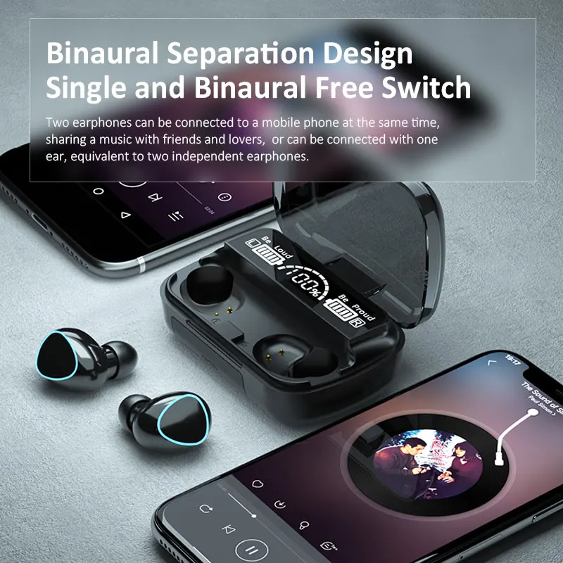 TWS-стереонаушники A10 с поддержкой Bluetooth 5 1 и защитой от воды | Электроника