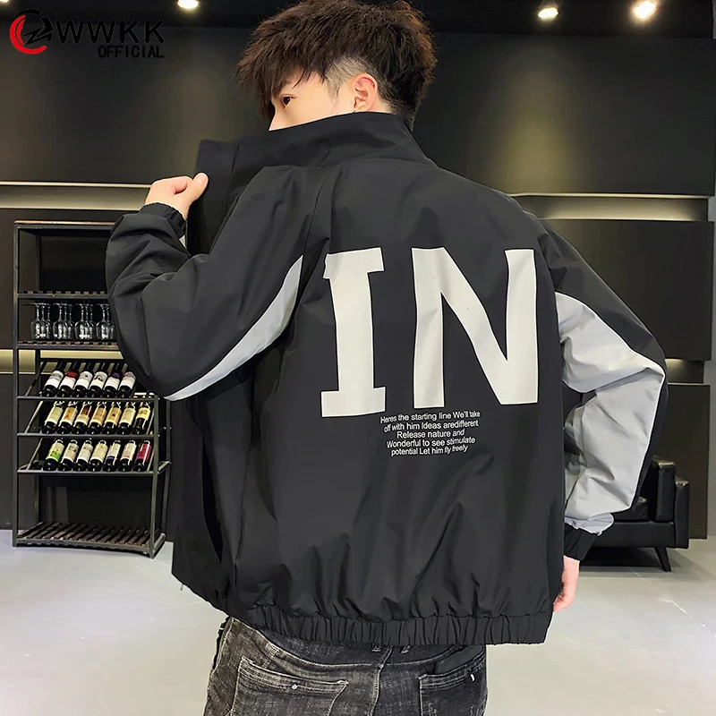 WWKK 2020 новые весенние мужские куртки на каждый день сплошной Цвет с