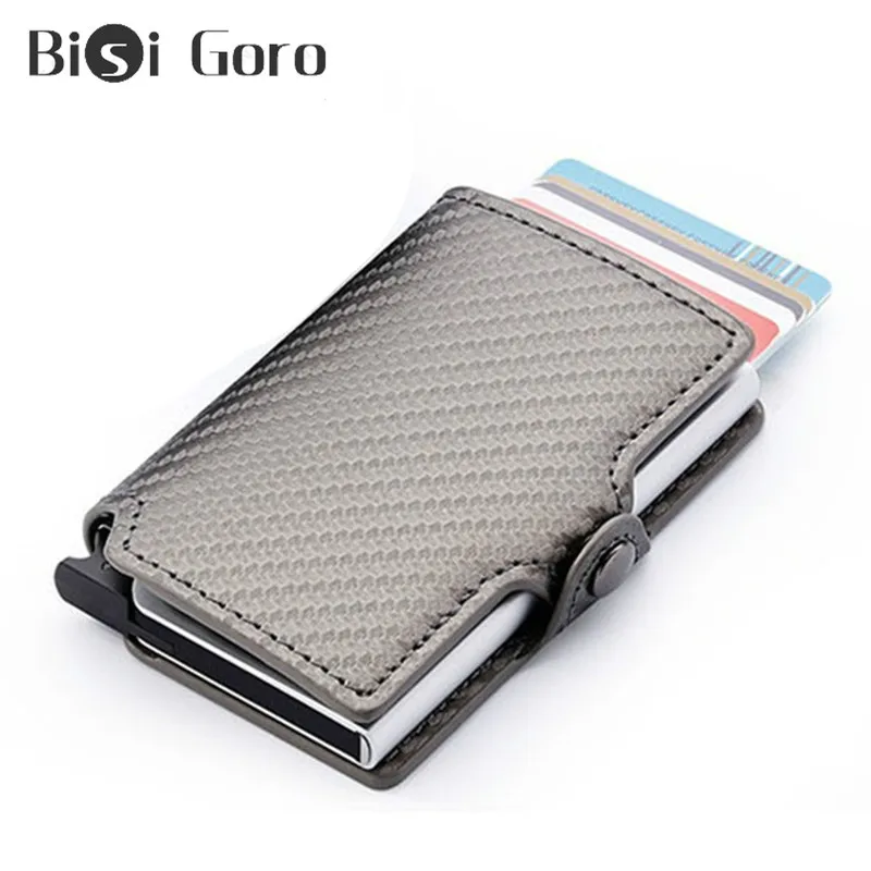 Кошелек из углеродного волокна с RFID-защитой и отделением для кредитных карт |