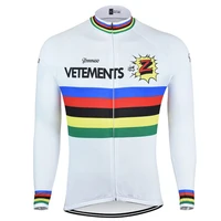 2022 retro white z mens spring and autumn long sleeve cycling jersey bike top no fleece