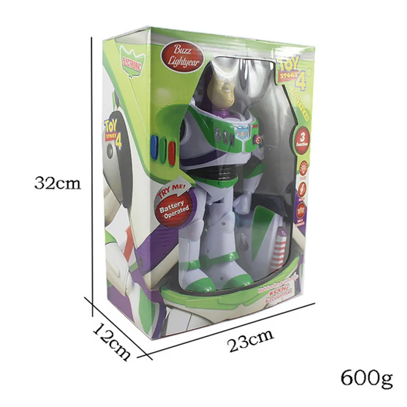 toy story 4 buzz lightyear disney anime figures lights voices movable set with wings toys for children birthday gift 2b03 free global shipping