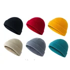 Корейская шапка для осени и зимы, ретро купольная теплая короткая шерстяная шапка с носком, шапка, вязаная шапка, Панама, шапки для женщин