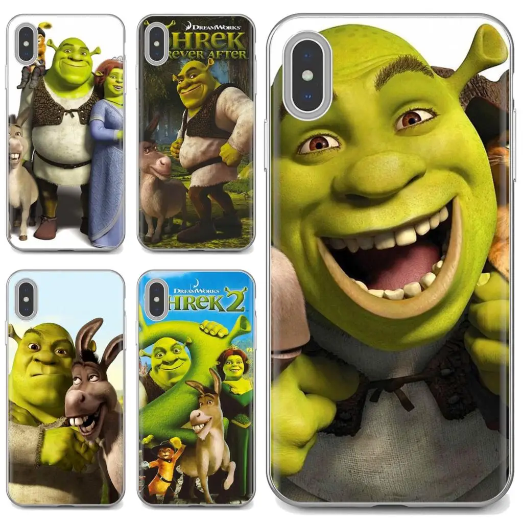 

For iPhone iPod Touch 11 12 Pro 4 4S 5 5S SE 5C 6 6S 7 8 X XR XS Plus Max 2020 film Lovely Cartoon Mascot Shrek Soft Shell Cover