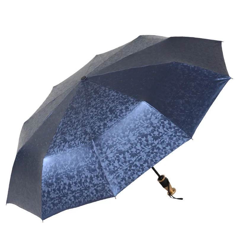 

Business automatic men and women folding umbrella men's sunscreen three fold umbrella sunny and rain umbrella
