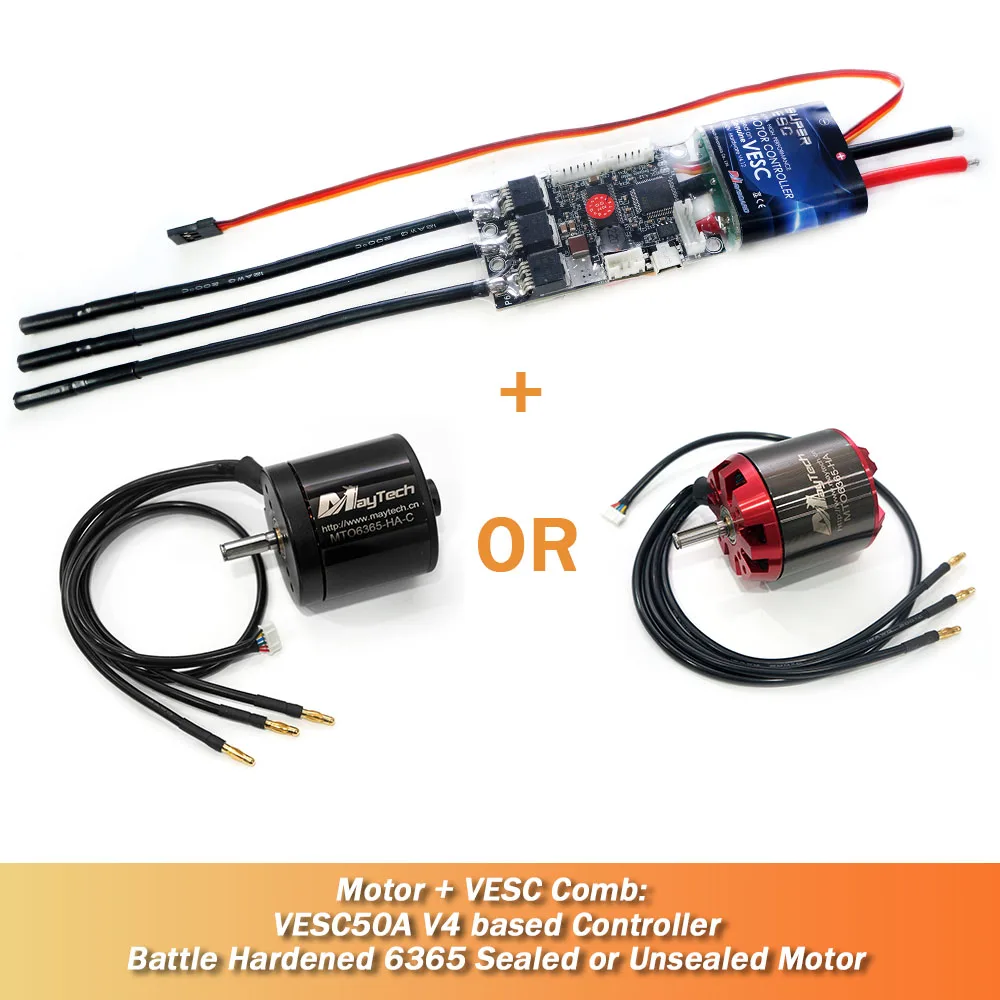 Maytech Overboard Электрический скейтборд боевой прочный мотор 6365 170KV 190KV BLDC мотор VESC50A контроллер скорости