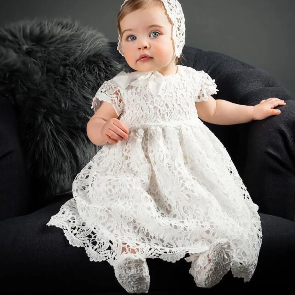 Детские платья для маленьких девочек свадебной вечеринки От 1 до 2 лет платье