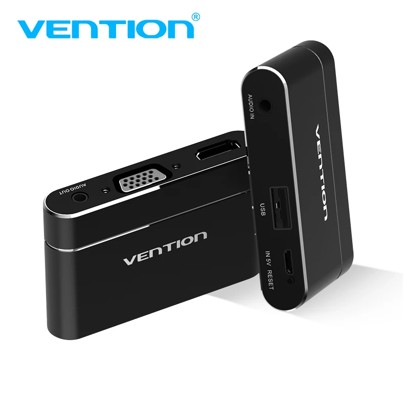 Адаптер Vention с USB на HDMI VGA 3 в 1 цифровой av адаптер для iPhone 8 Android аудио Samsung|usb to hdmi|audio