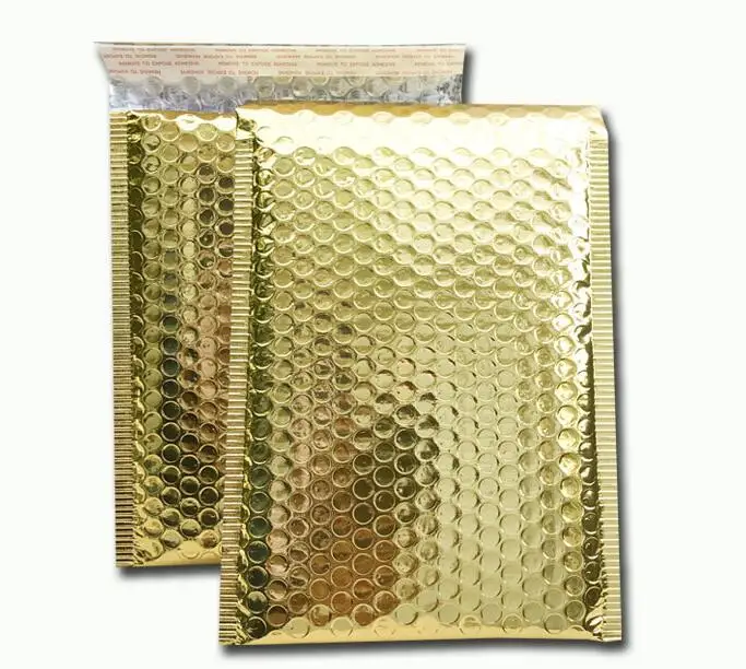 Конверты для почтовых отправлений с золотой пузырчатой пленкой маленькая сумка