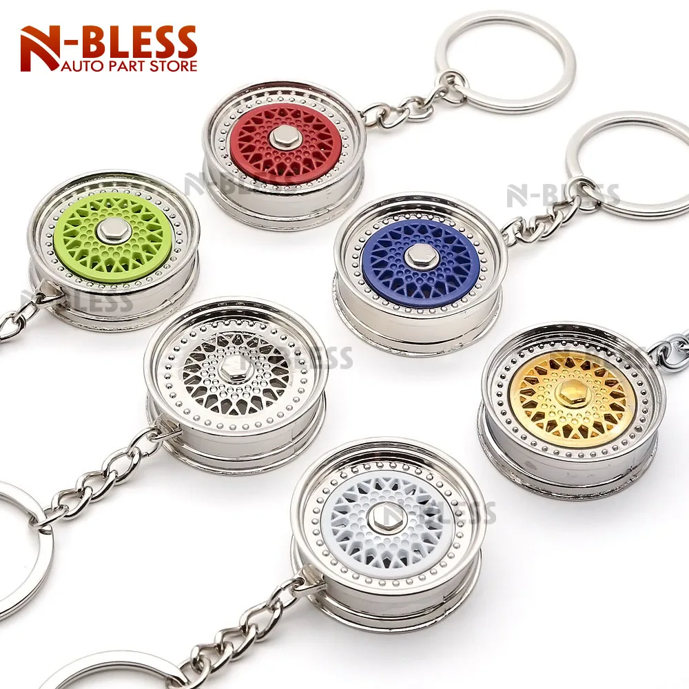 Брелок для автомобильных колес подвеска из алюминиевого сплава в виде колеса