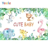 forest grass animal family cute baby birthday party backdrop photography custom photographic background for photo studio