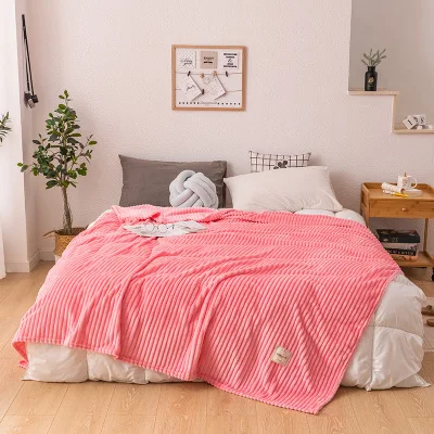Square Blankets for Beds Yellow Color Soft Warm Flannel Blanket On the Bed Thickness Throw | Дом и сад
