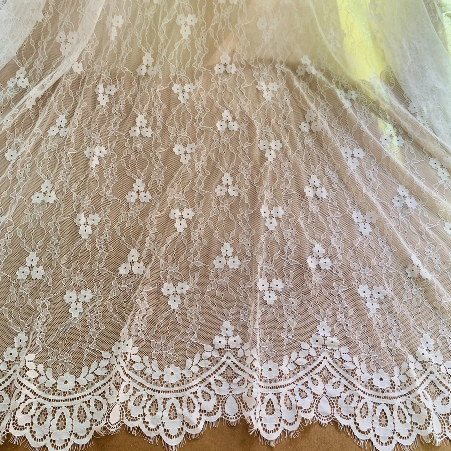 

Мягкое гладкое нежное милое кружевное платье с цветами для маленьких девочек, дамское платье, платья для шитья, 3 метра