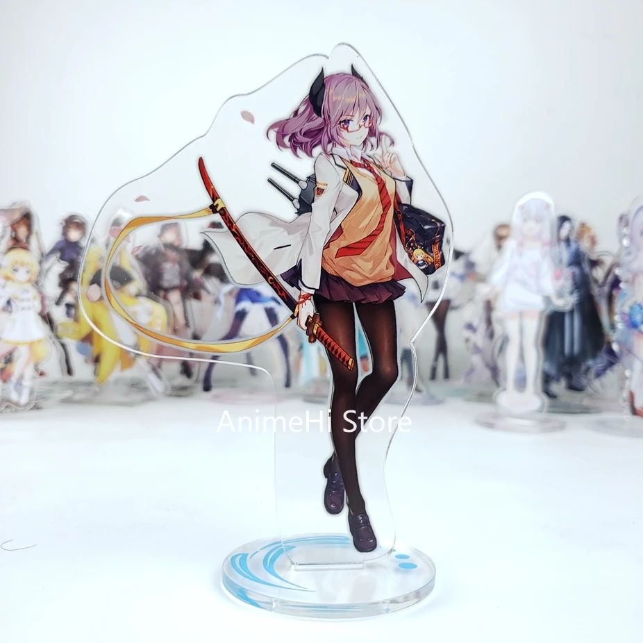 

Anime Game Azur Lane Figure Cosplay Toys Graf Zeppelin Zeppy Bismarck Gneisenau Acrylic Figures Model Dolls 15cm For Gift