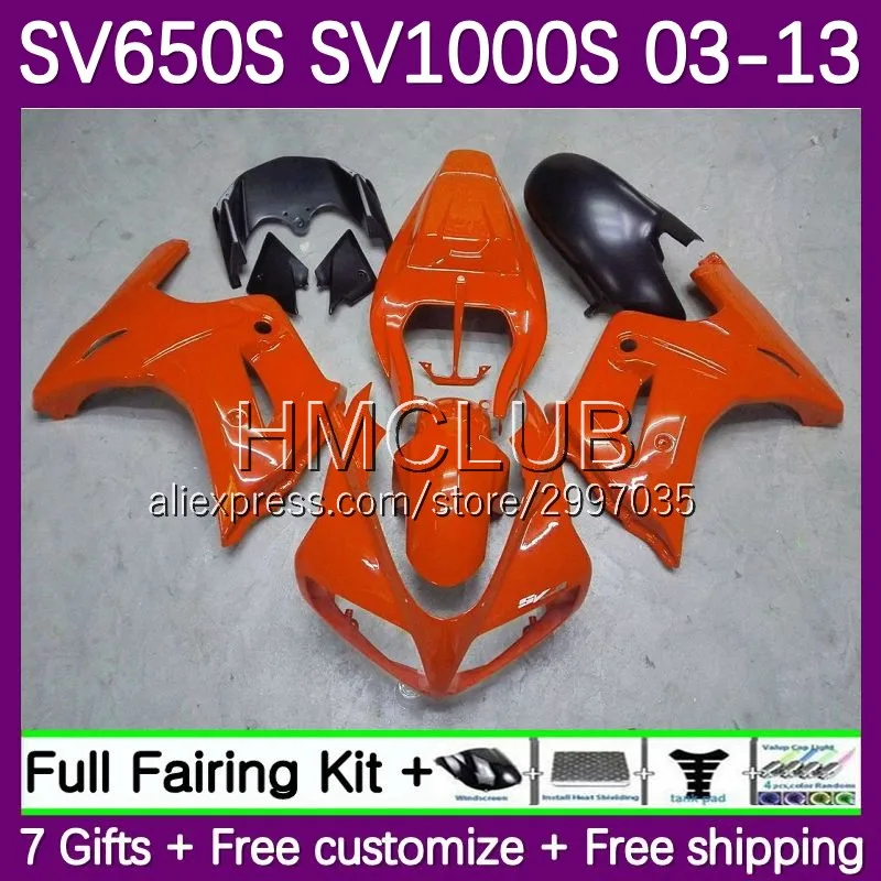 

SV1000S For SUZUKI SV650S SV650 SV1000 S 2003 2013 53No.11 SV 650S 1000S 03 04 05 06 07 08 09 10 11 12 13 Fairings orange glossy