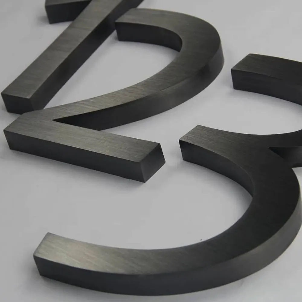 

Channel letter Dimensional Sign NONLIT Door number Metal Painted Stainless Steel signage customized logo