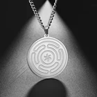 Dawapara Hecate Wheel Strophalos of Hekate Witchcraft Power Moon Ночная Волшебная богиня Kabbalah амулет кулон