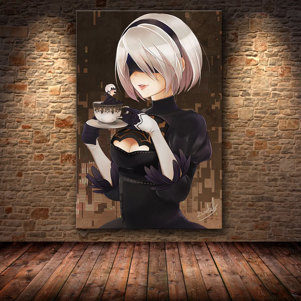 13 Картина для украшения плаката без рамы NieR: Automata на HD холсте, Картина на холсте, художественная настенная живопись, картины на холсте - Цвет: 13