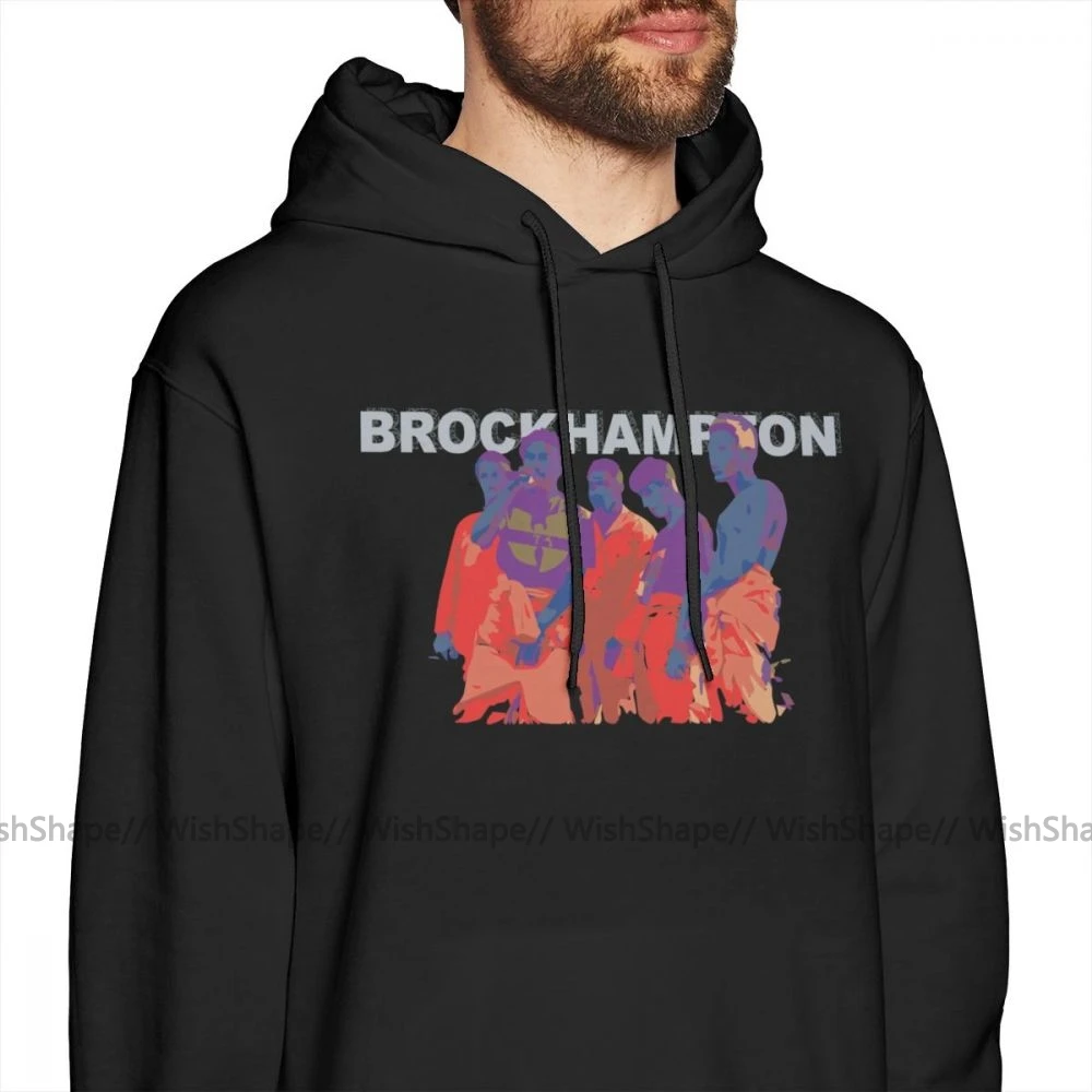 Brockhampton толстовка с капюшоном толстовки мужские длинный пуловер хлопок большой