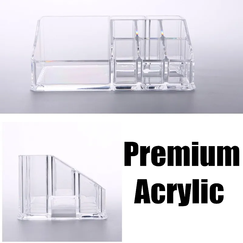 Акриловая косметичка органайзер для косметики контейнер ватных дисков коробка