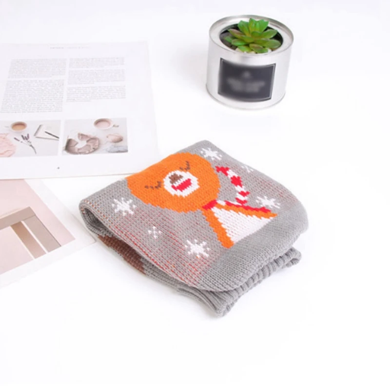 Теплый вязаный Рождественский свитер для собак зимняя одежда маленьких и