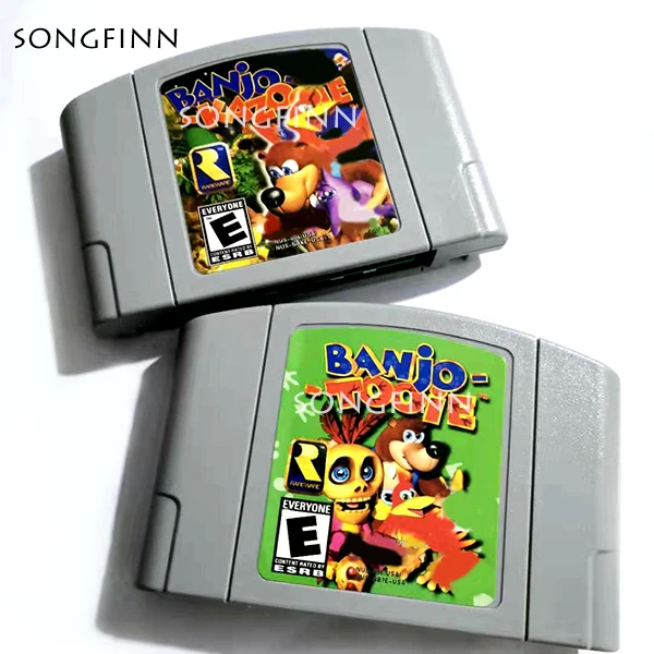 Серый чехол для 64 битной игры ** Banjo Kazooie toeee версия США сохранение английского