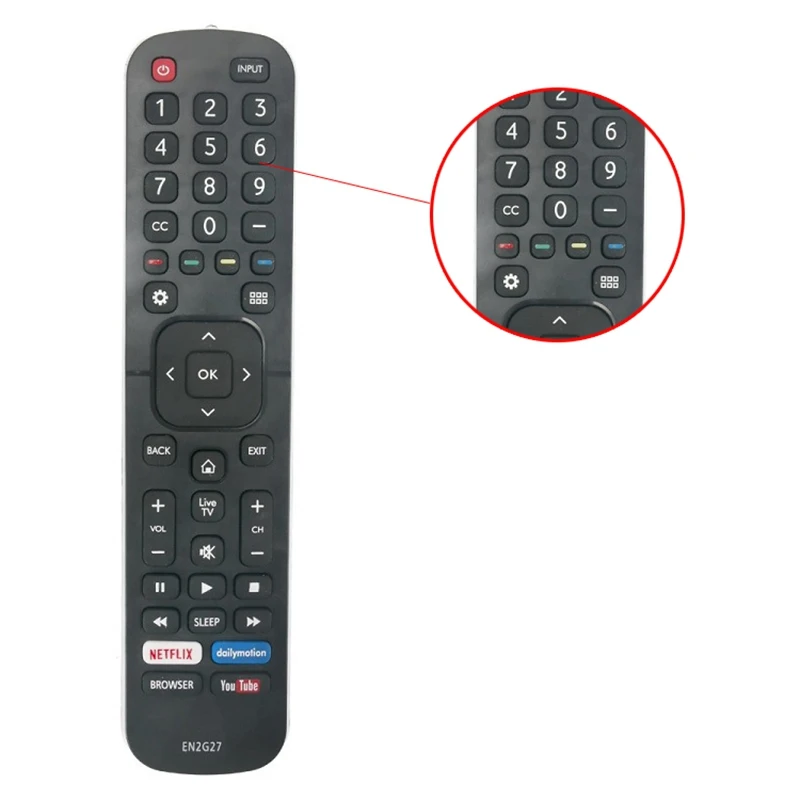 Для En2G27 заменен пульт дистанционного управления Fit Smart Tv Netflix Youtube Dailymotion |