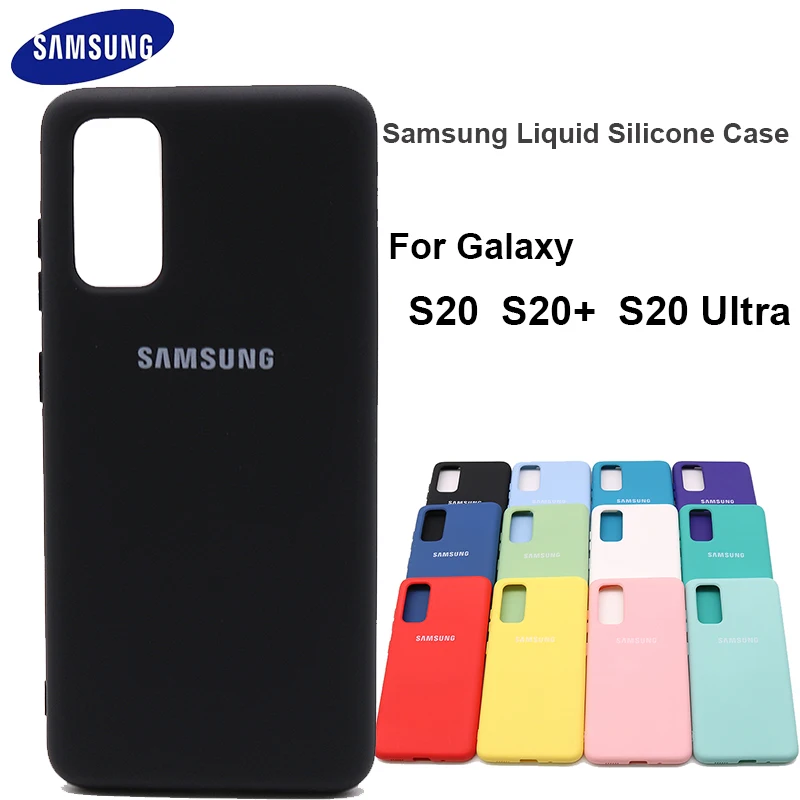 Samsung Galaxy S20 Plus/S20 Ultra Silky Silicone Cover High Quality Soft-Touch Back Protective Shell Galaxy S20 S20 + S20 Ultra cell phone pouch