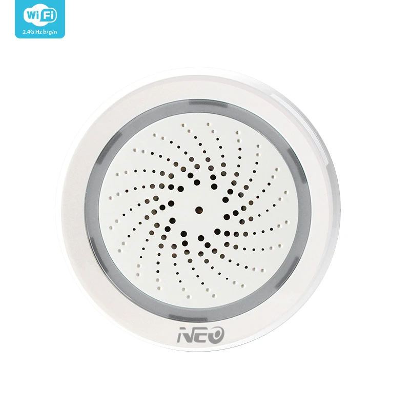 NAS-AB02W беспроводной умный дом WiFi сирена датчик заряда батареи можно заряжать с USB