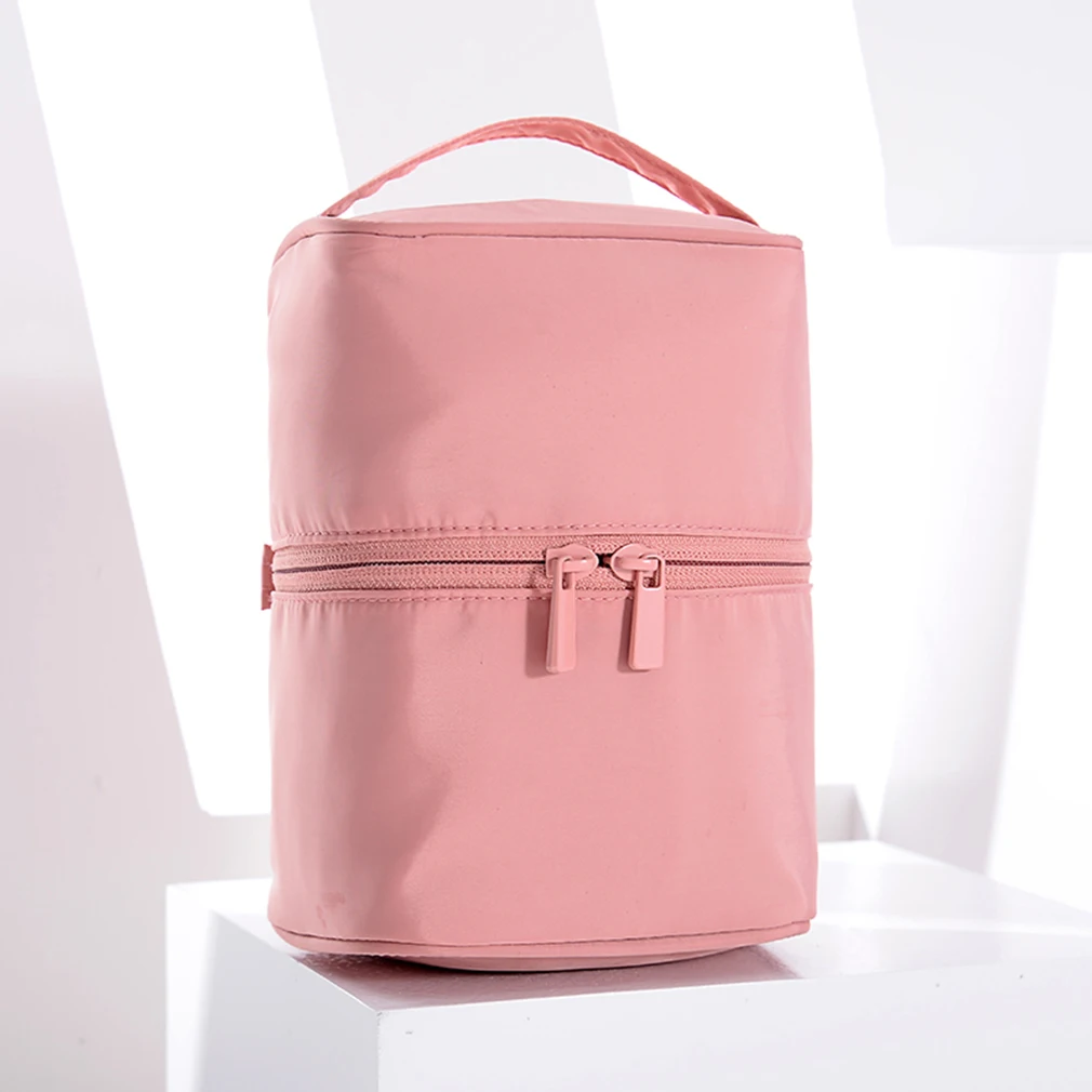 

Однотонная косметичка, 1 шт., Женская дорожная сумка-цилиндр для Хранения Туалетных принадлежностей, водонепроницаемая сумка для косметики ...