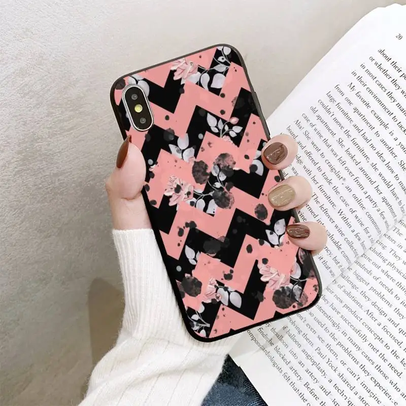 

geometric wavepattern Phone Case For iPhone 8 7 6 6S Plus 5 5S SE 2020 12pro max XR X XS MAX 11 case