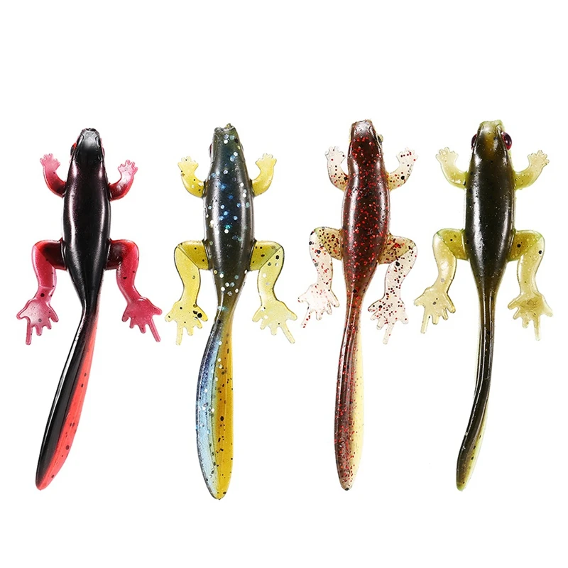 Рыболовная приманка 4 шт./лот мягкая рыболовная 3 7 г/8 см лягушка Головастик Мягкая