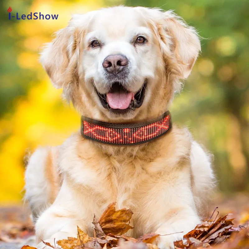 Товары для домашних животных собак светодиодный ошейник с управлением через
