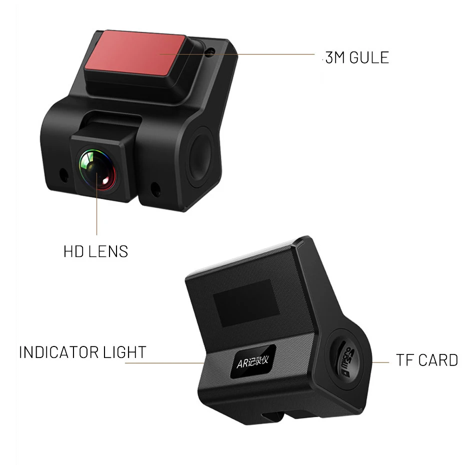 Автомобильный видеорегистратор камера для приборной панели на Android с USB |