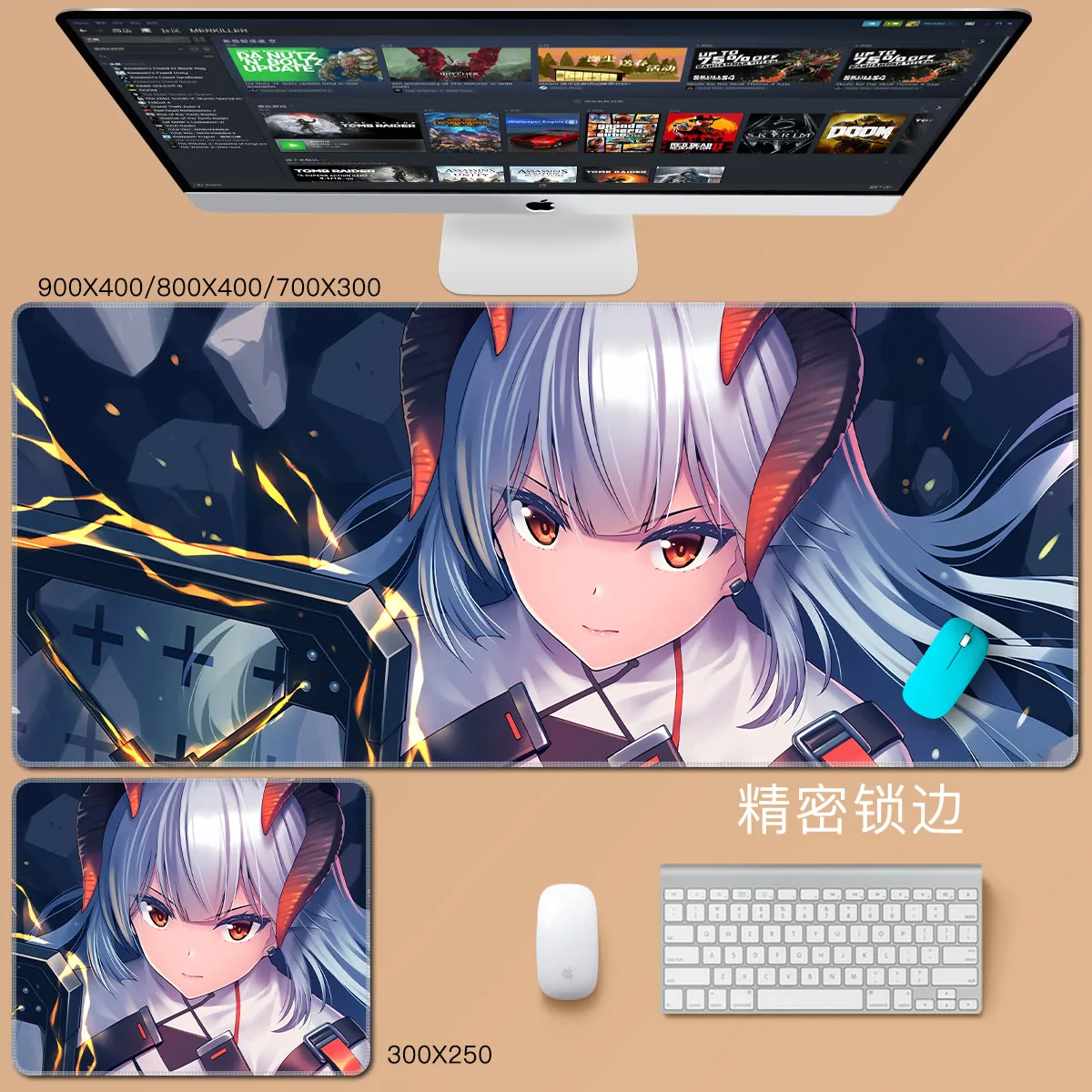 

Game Arknights Large Keyboard Pad Cosplay Mousepad Anime Antislip Mat Desk Mat Fans Game Player Otaku Gifts