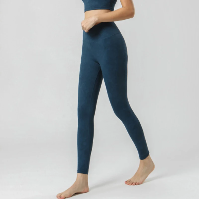 

Однотонные мягкие спортивные Леггинсы для женщин, нейлоновые эластичные брюки для бега, облегающие эластичные леггинсы с защитой от живота