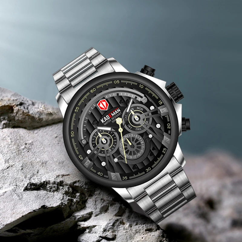 2019New спортивные часы мужские полностью стальные водонепроницаемые военные