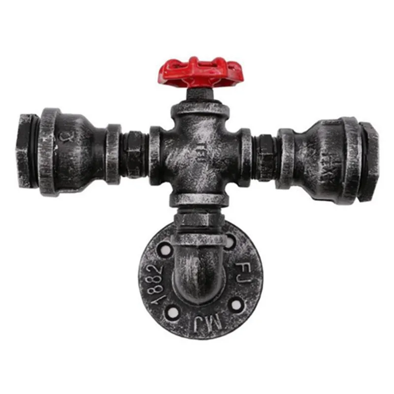 Настенный светильник в стиле ретро индастриал для водопроводной трубы бронзовый