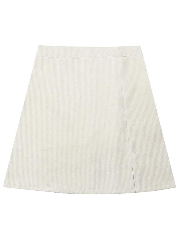 Женская юбка на весну и осень 2021 НОВАЯ тонкая универсальная Вельветовая короткая