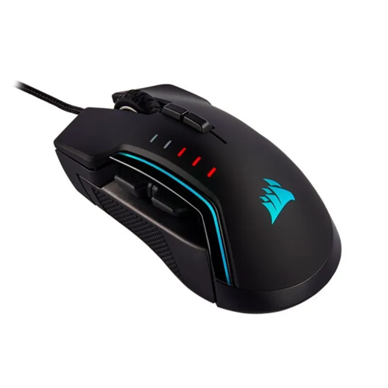 

CORSAIR Gaming Mouse GLAIVE RGB PRO Comfort FPS/MOBA With Interchangeable Grips Backlit RGB LED 18000 DPI Optical