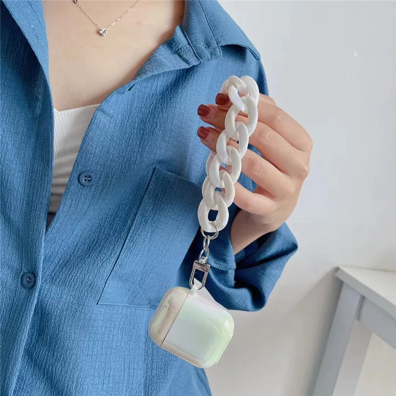

Luxury Keychain Earphone Case For Airpods 1 2 Pro Bling Bling Cute Girl Soft Case Cover For Airpods Pro Accessories