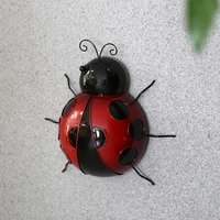 70 dropshippingsimulation metal ladybug animal wall hanging art hanger garden fence home decor