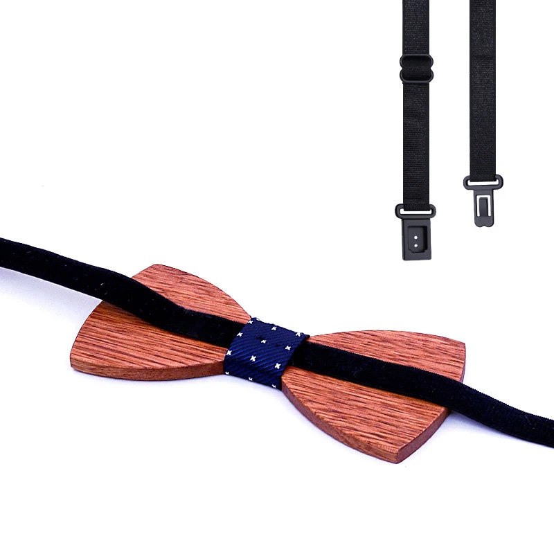 Linbaiway новинка мужской деревянный галстук-бабочка шейный платок и запонки Набор