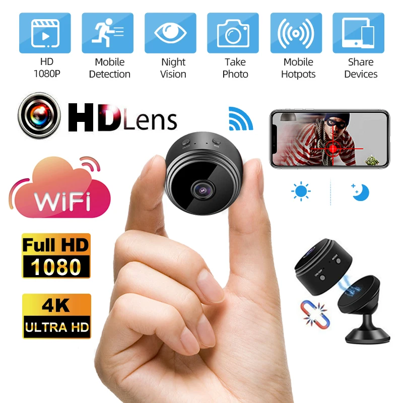 

A9 P2P IP Camera WIFI HD Mini Camcorder 1080P Home Small Camera Night Vision Motion Detection Sensor Security Cam