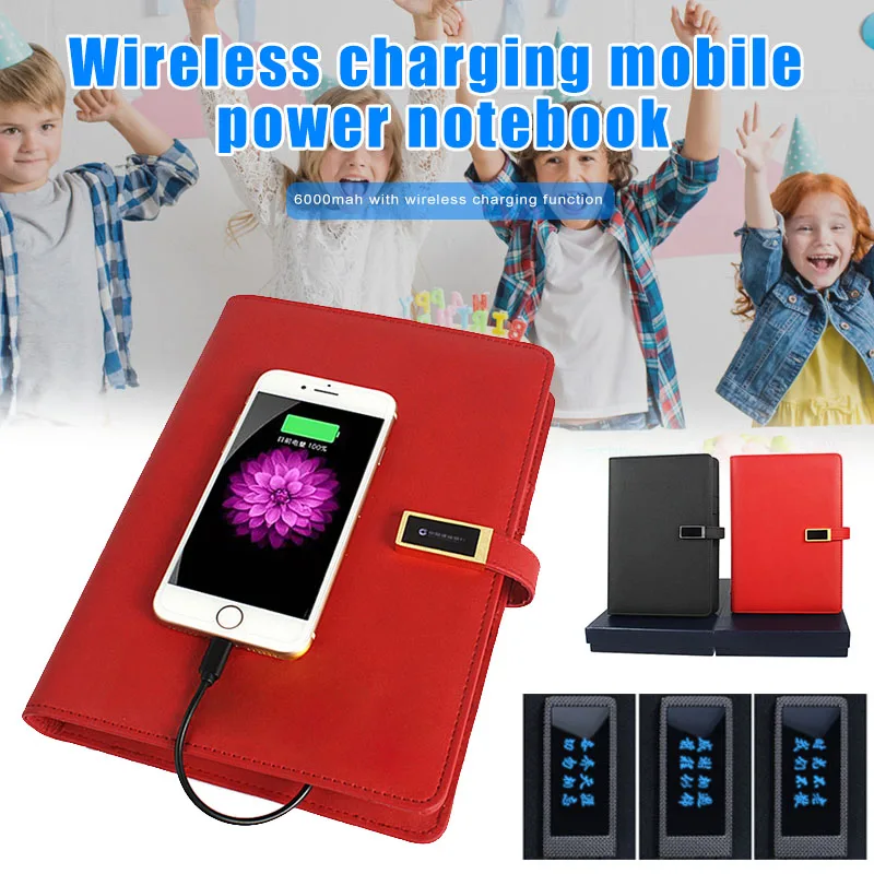 Novelty Notebook Shape Charger Fast Wireless Charging Multi Function Credit Card Holder V-Best |